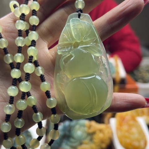 岫玉挂件未镶嵌挂件