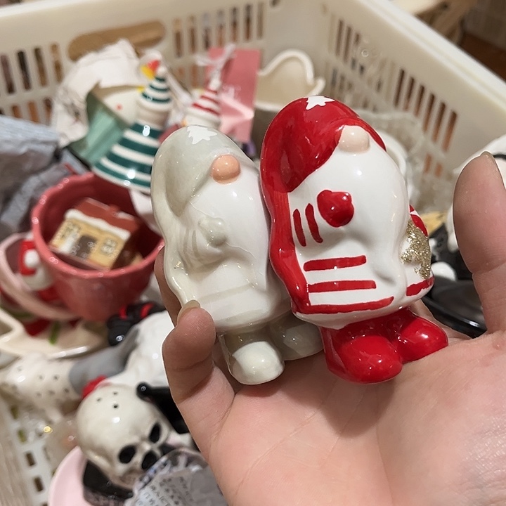 陶瓷微瑕摆件介意慎拍裂纹