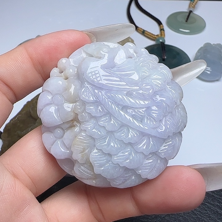 翡翠未镶嵌颈饰天然缅甸翡翠A货