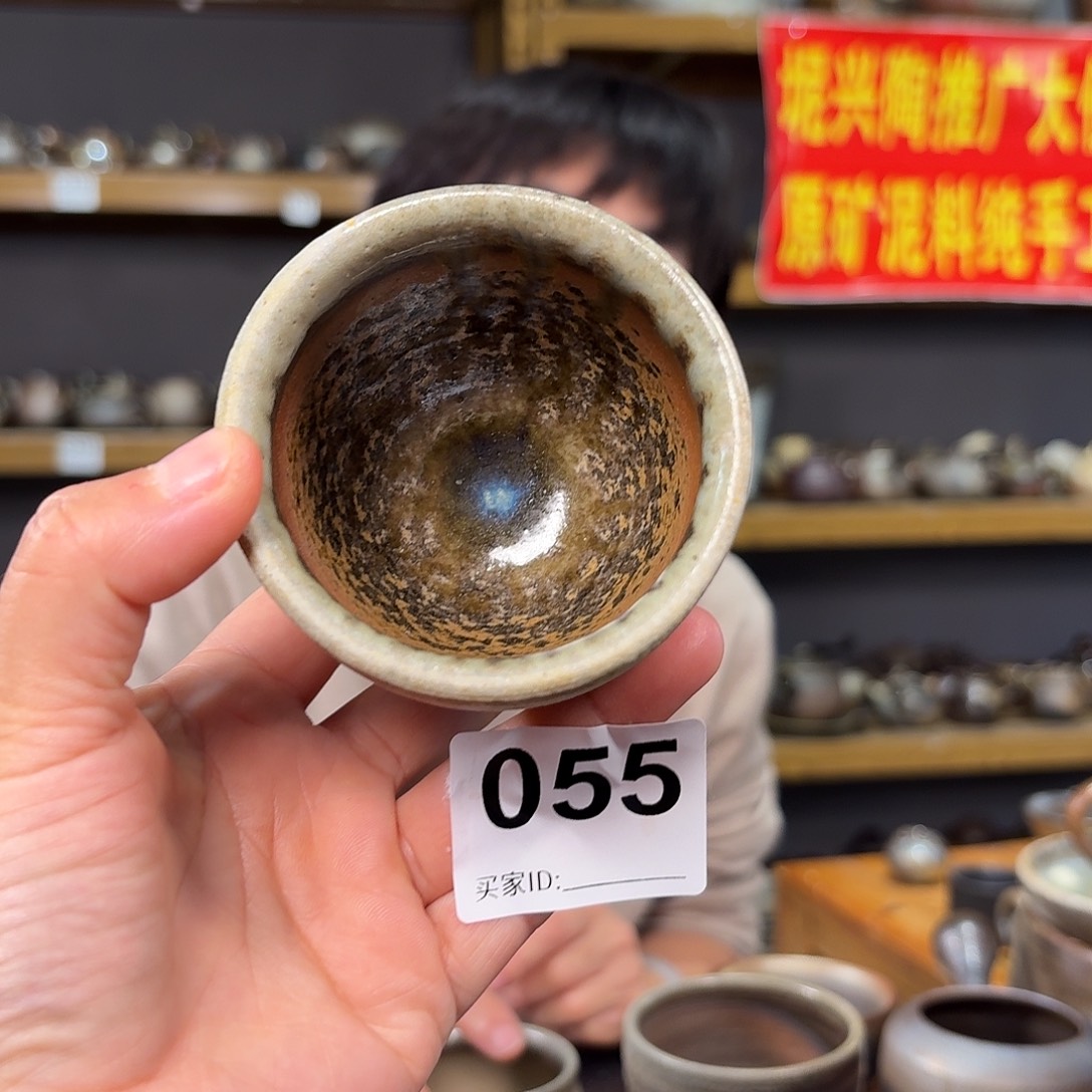 杯坭兴陶柴烧全手工原矿泥料杯