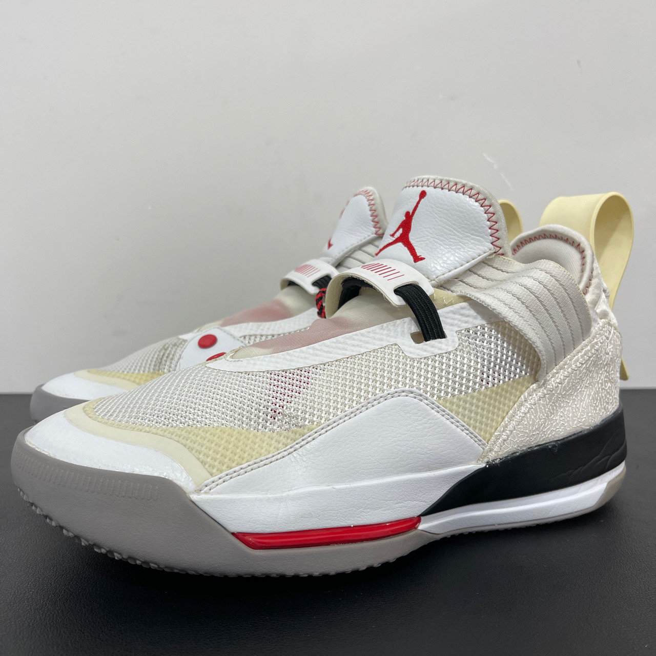 90新 AIR JORDAN 40.5码/AJ33白水泥潮鞋球鞋/无盒