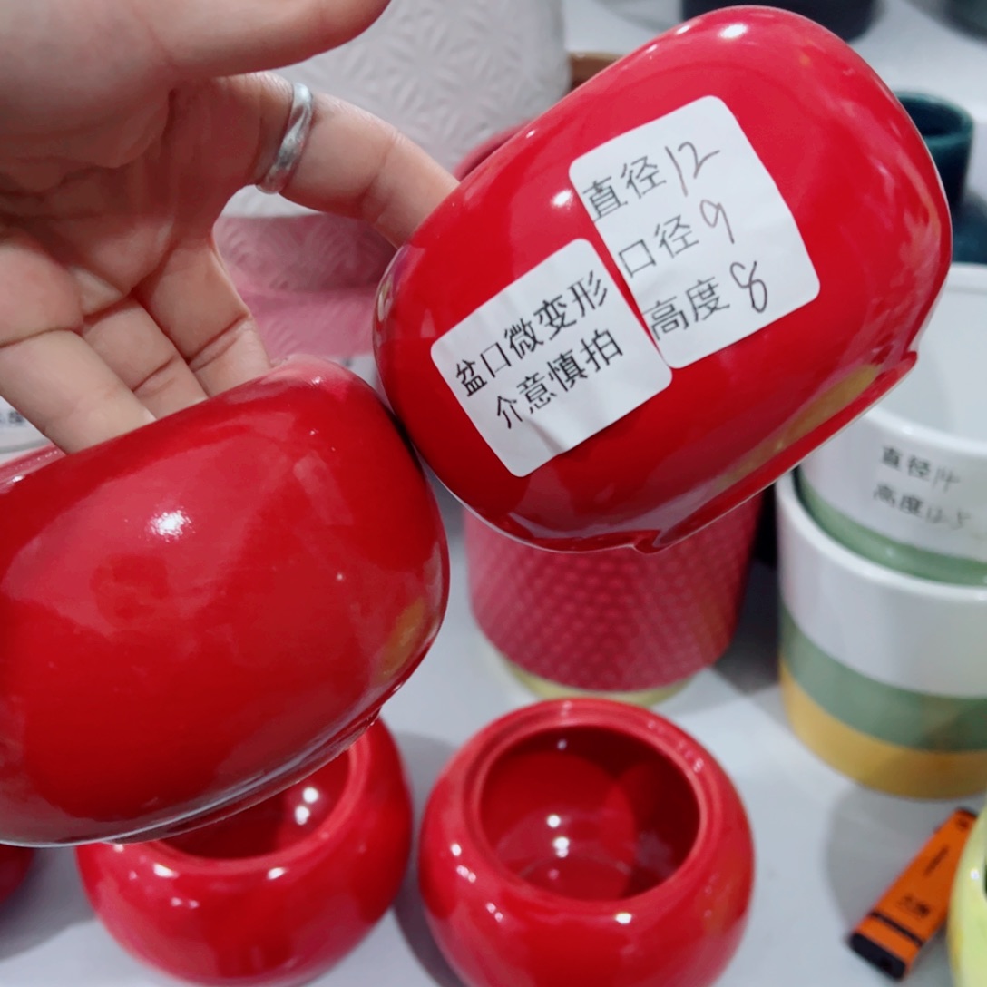 有孔，陶瓷花盆满10米包邮发货