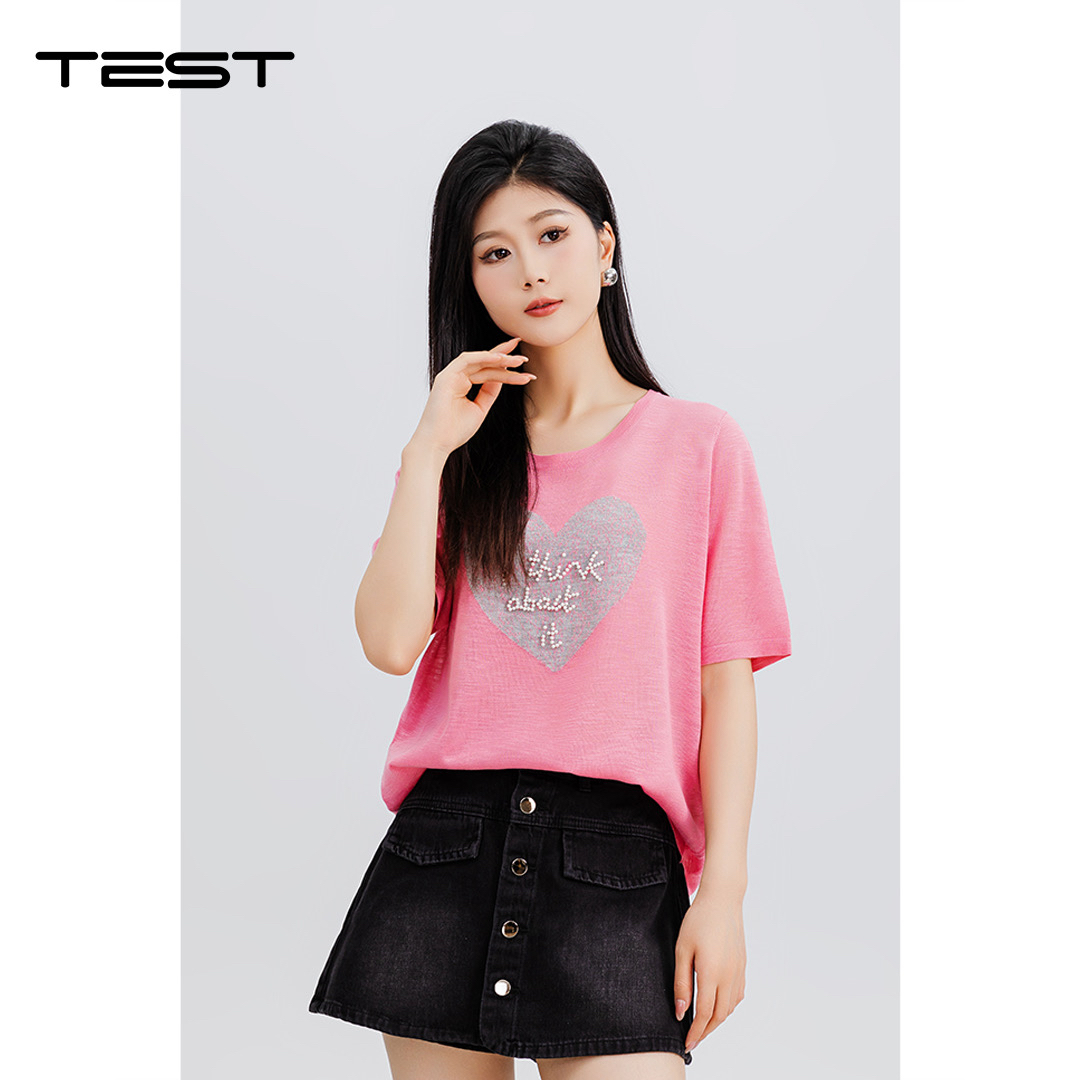 武冈她之蝶25夏上衣 1252103款细针织上衣 