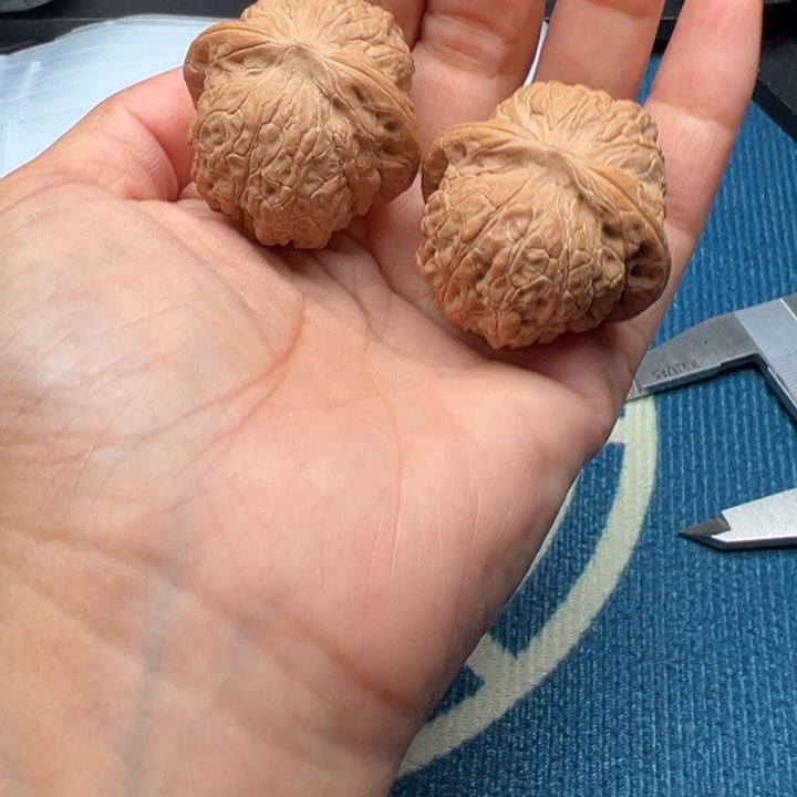 桃核吊坠文玩雪麒麟