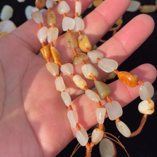 和田玉套链未镶嵌