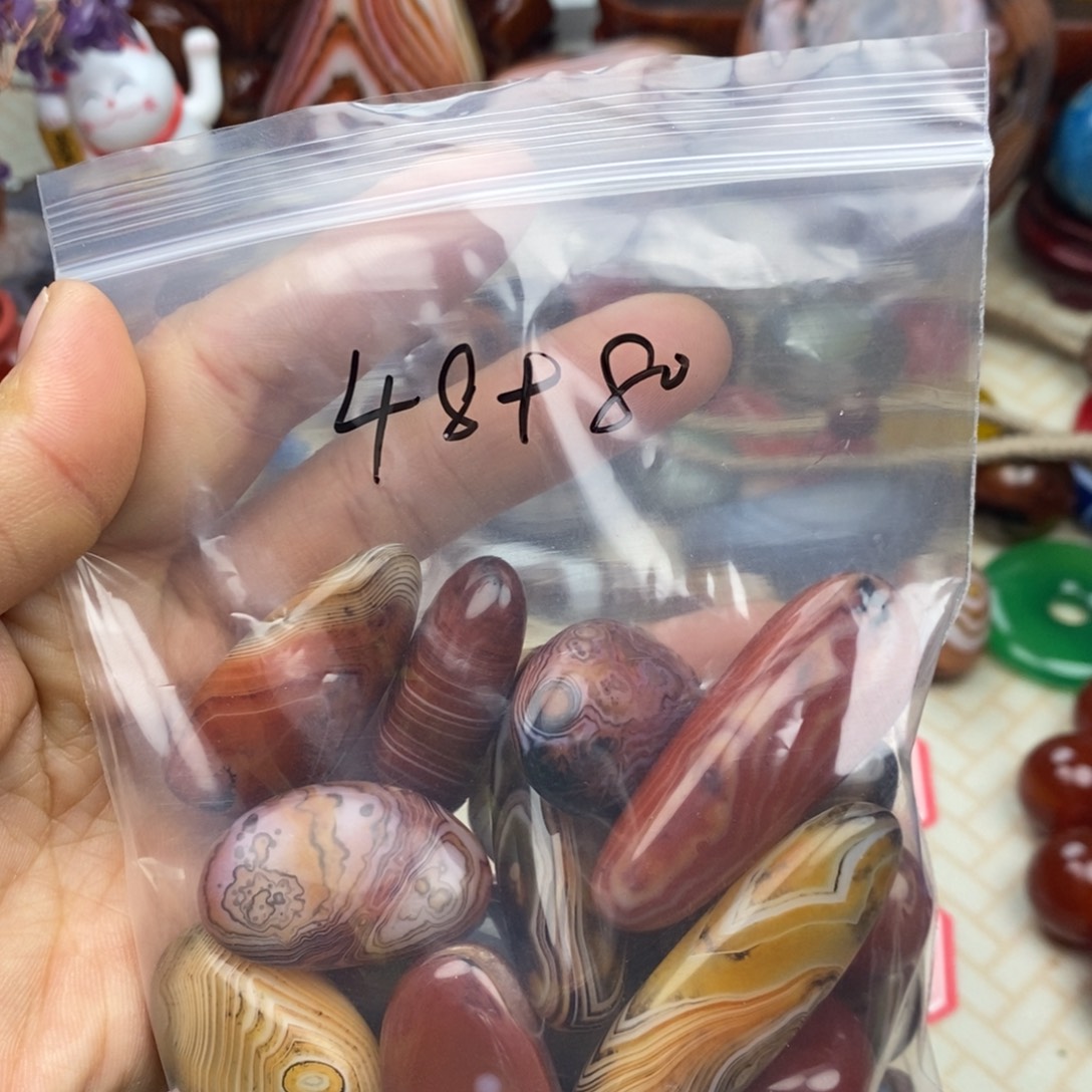 浮***士玛瑙/玉髓未镶嵌颈饰