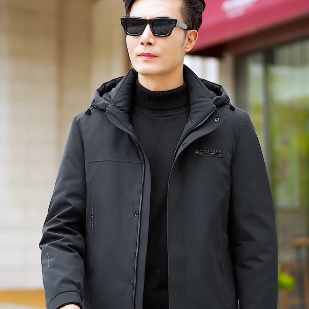 男士保暖羽绒服短款中时尚休闲加厚活里活面(下单备注号码)