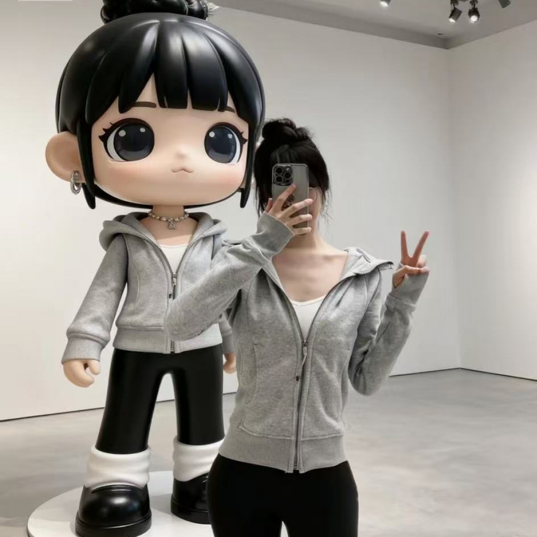 原汁原味小章鱼同款修身长袖连帽卫衣【ZW003】