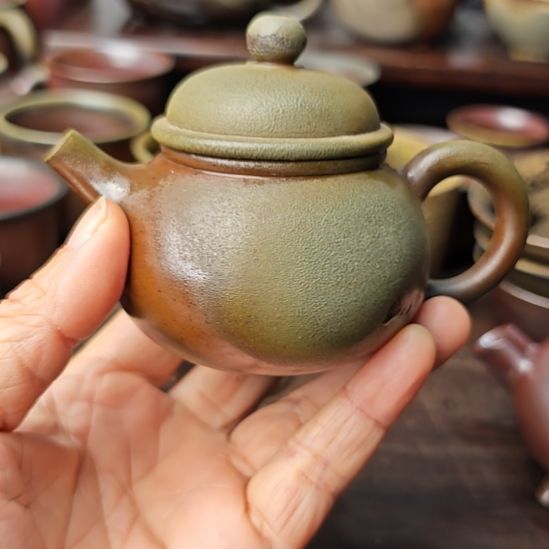 疯***子瓷坭兴陶柴烧容天壶