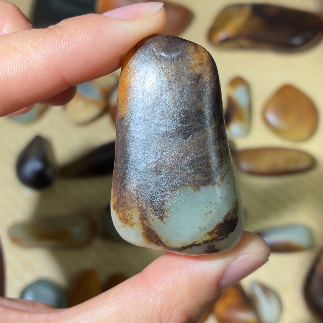 和田玉未镶嵌挂件44g