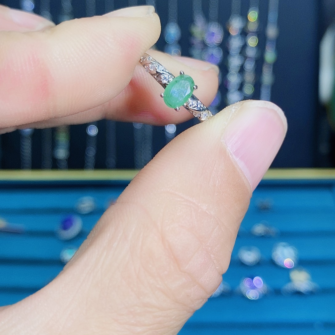 紫晶珠宝半成品银S925镶嵌