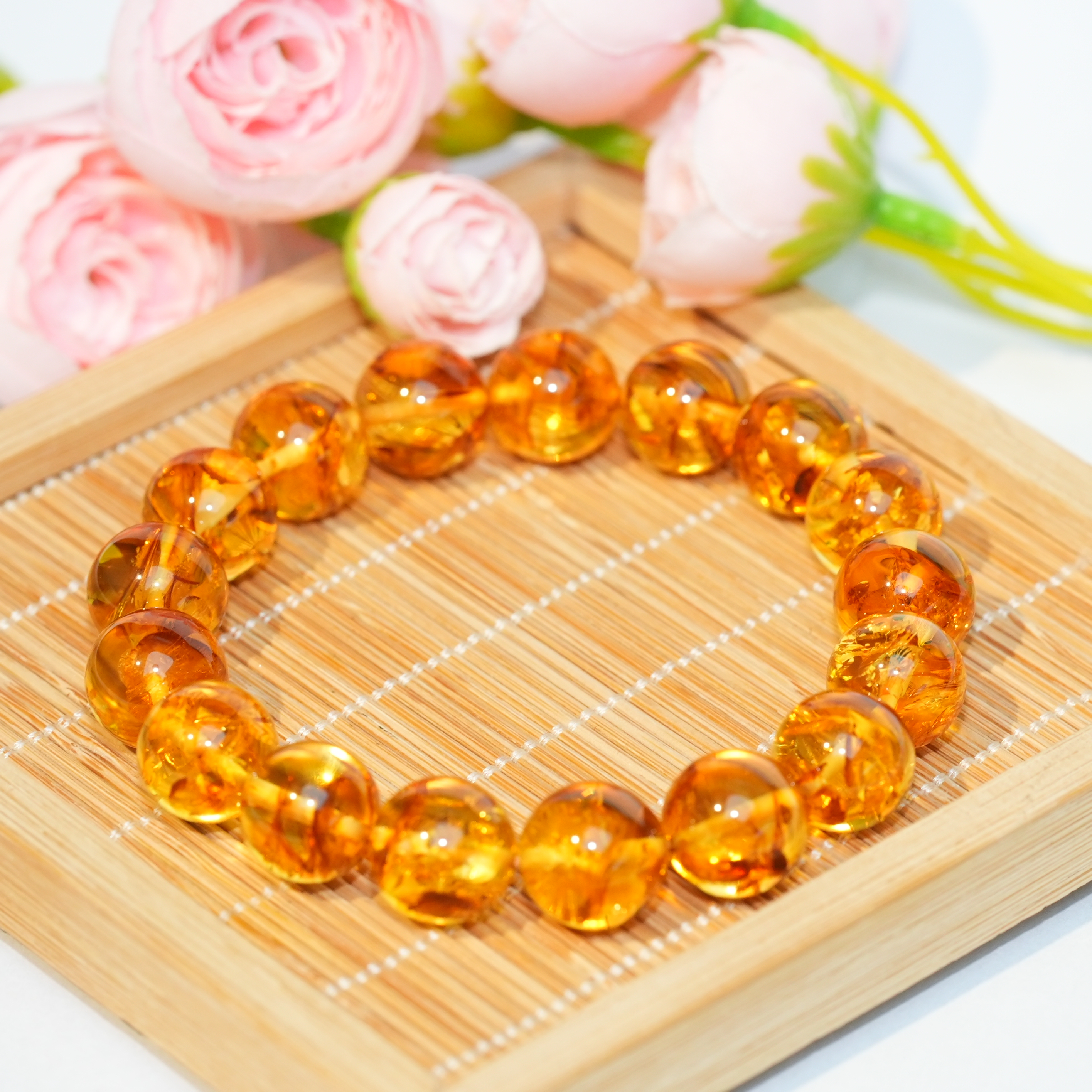 花珀手串12mm左右ML051