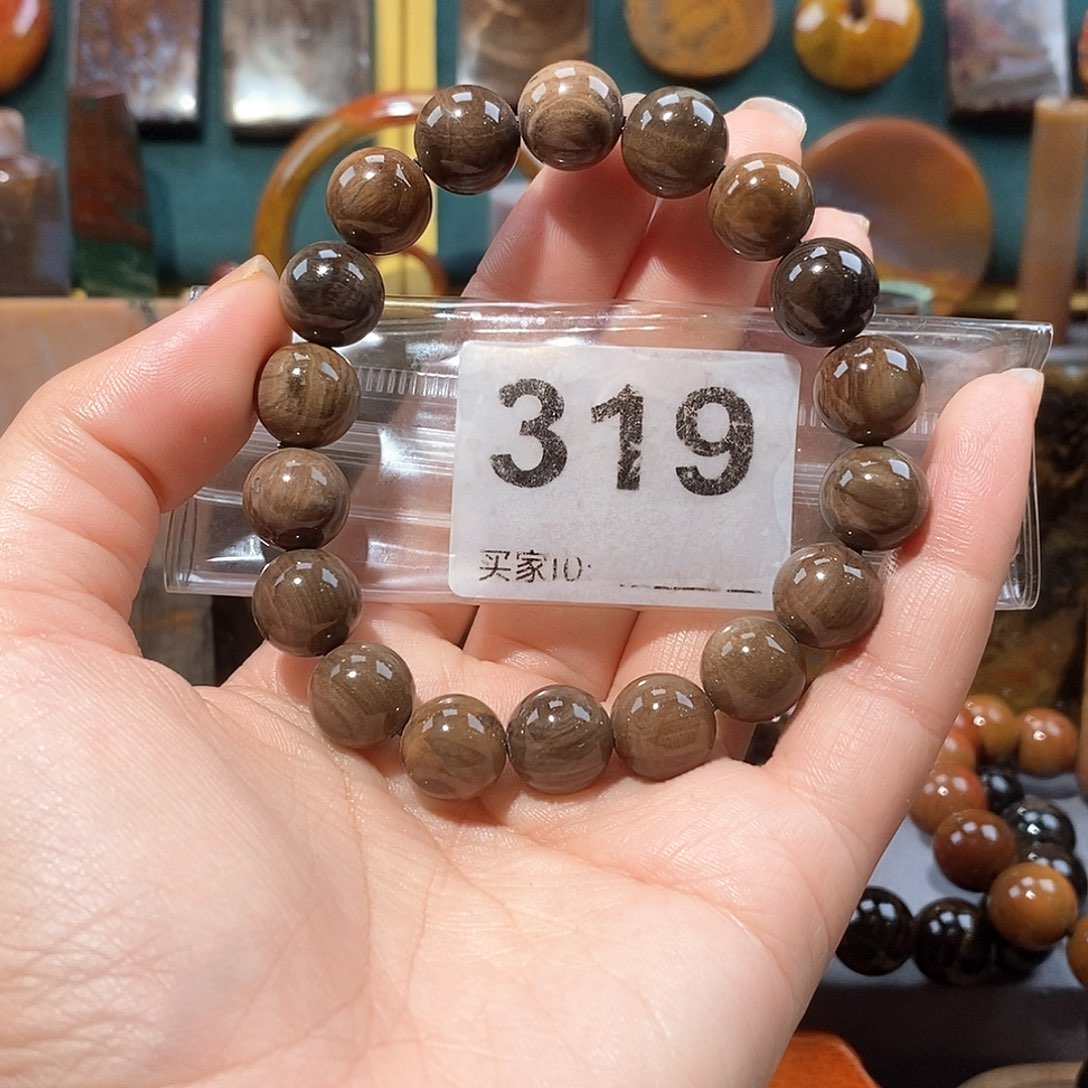 硅化玉天然北票硅化玉手串未镶嵌天然北票硅化玉手串