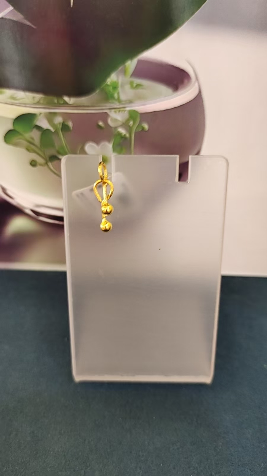 红飞珠宝足金耳饰