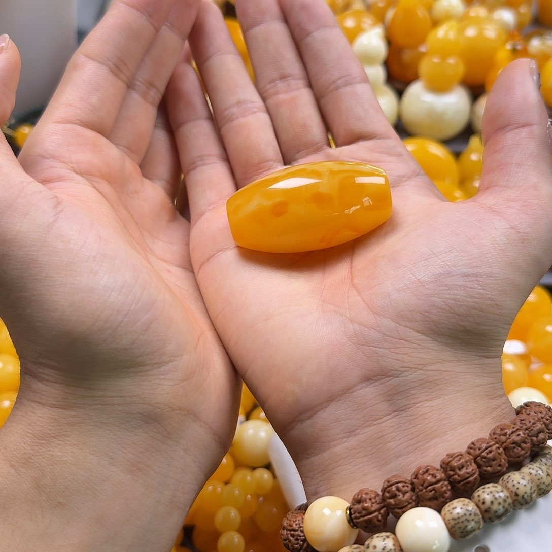 蜜蜡珠宝奇石未镶嵌桶珠