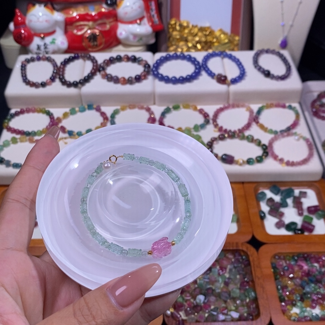 手链未镶嵌碧玺碧玺回纹