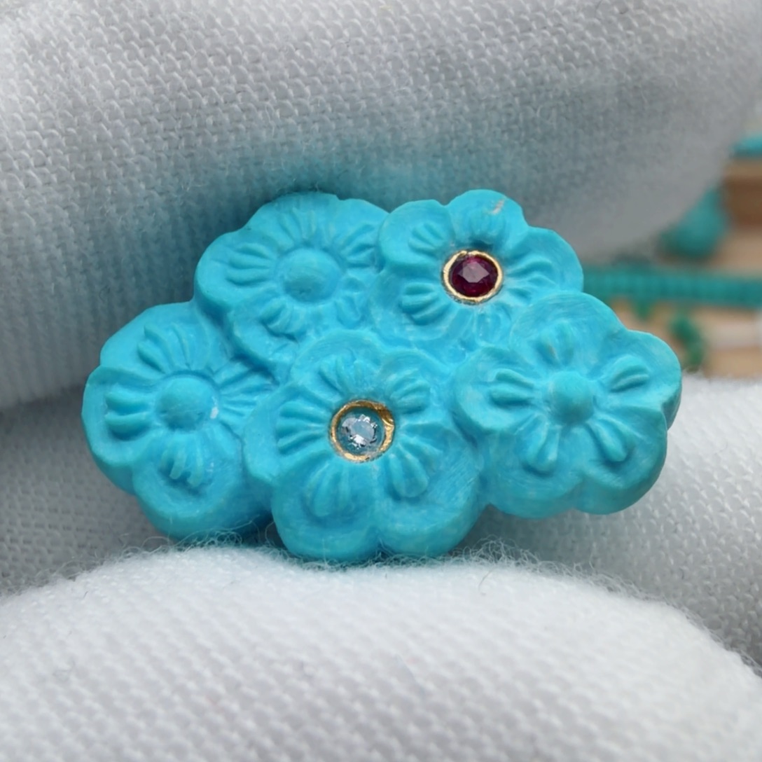 绿松石未镶嵌珠宝奇石