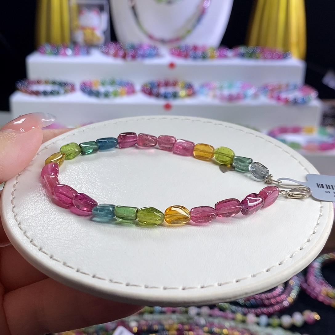 未镶嵌手链碧玺荧光