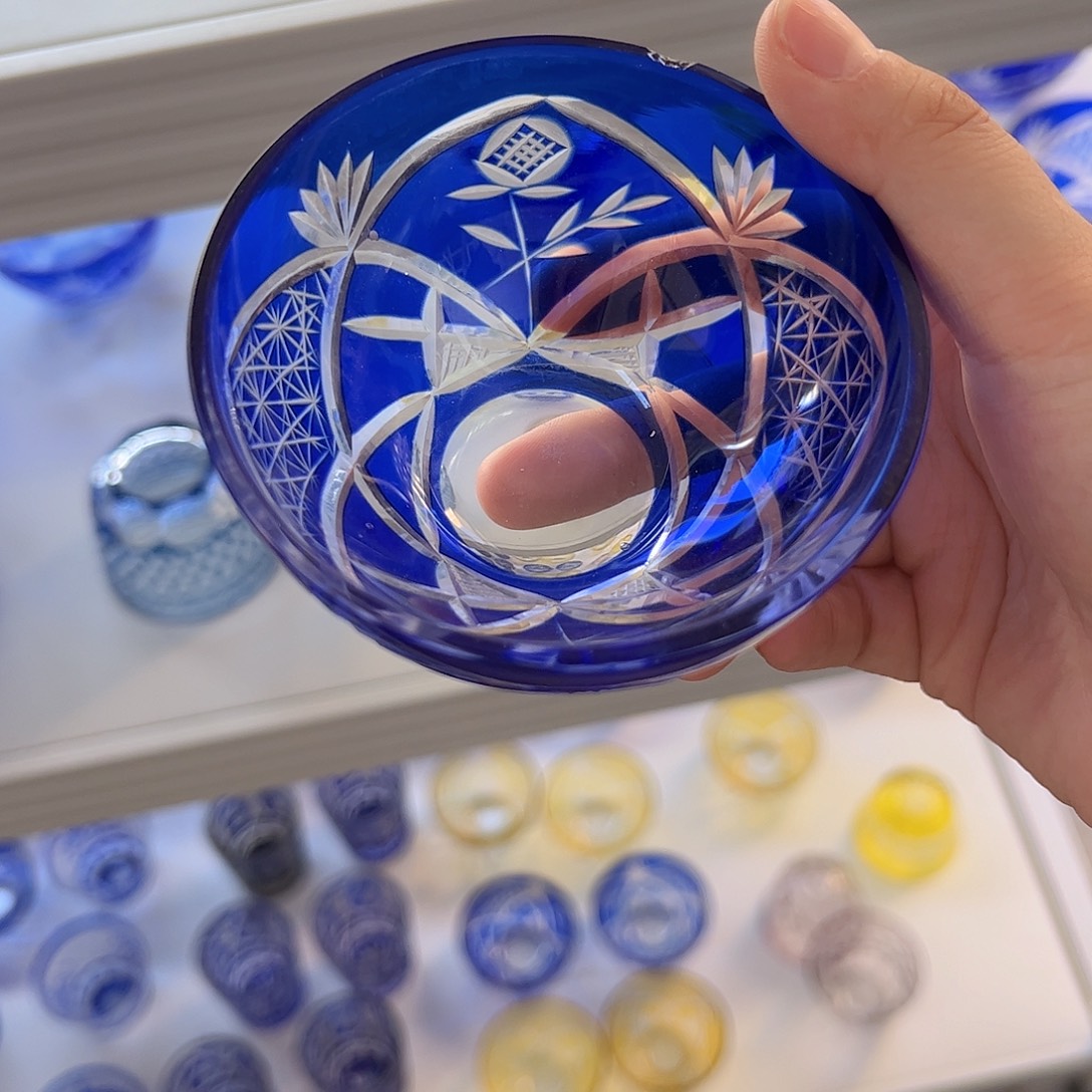 平底款水晶玻璃微瑕一个