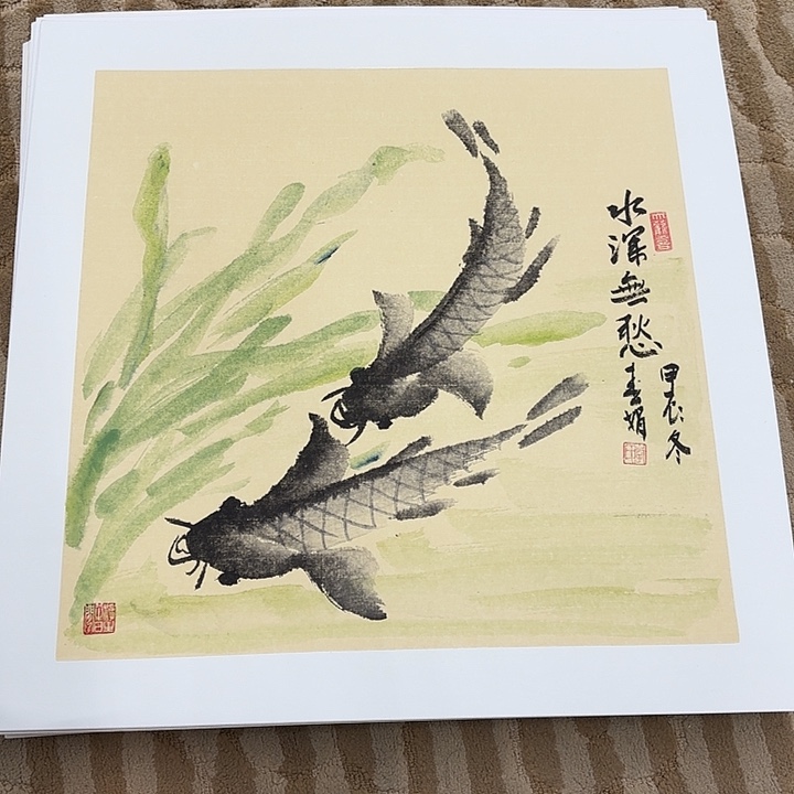 国画花鸟的翅膀是一个巨大的