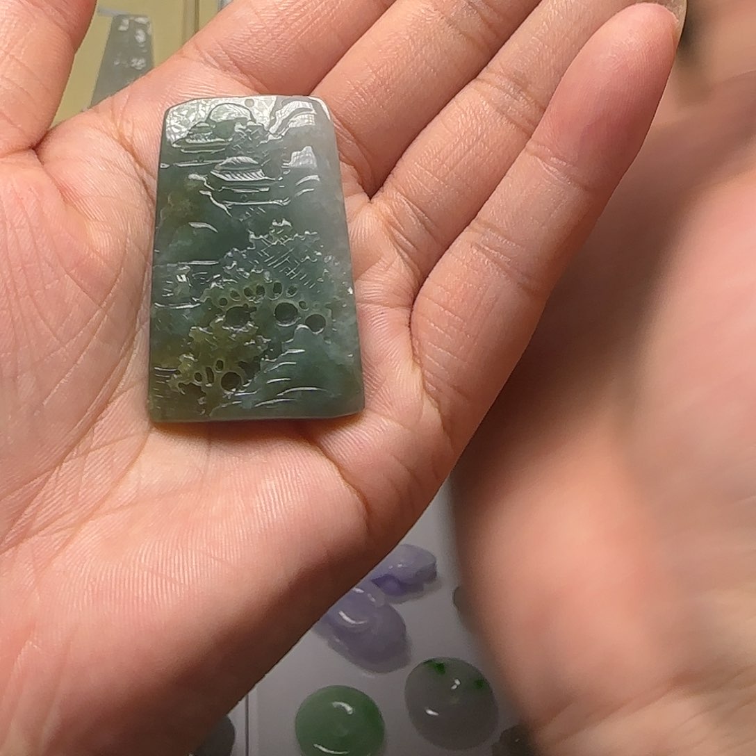 翡翠未镶嵌颈饰天然翡翠