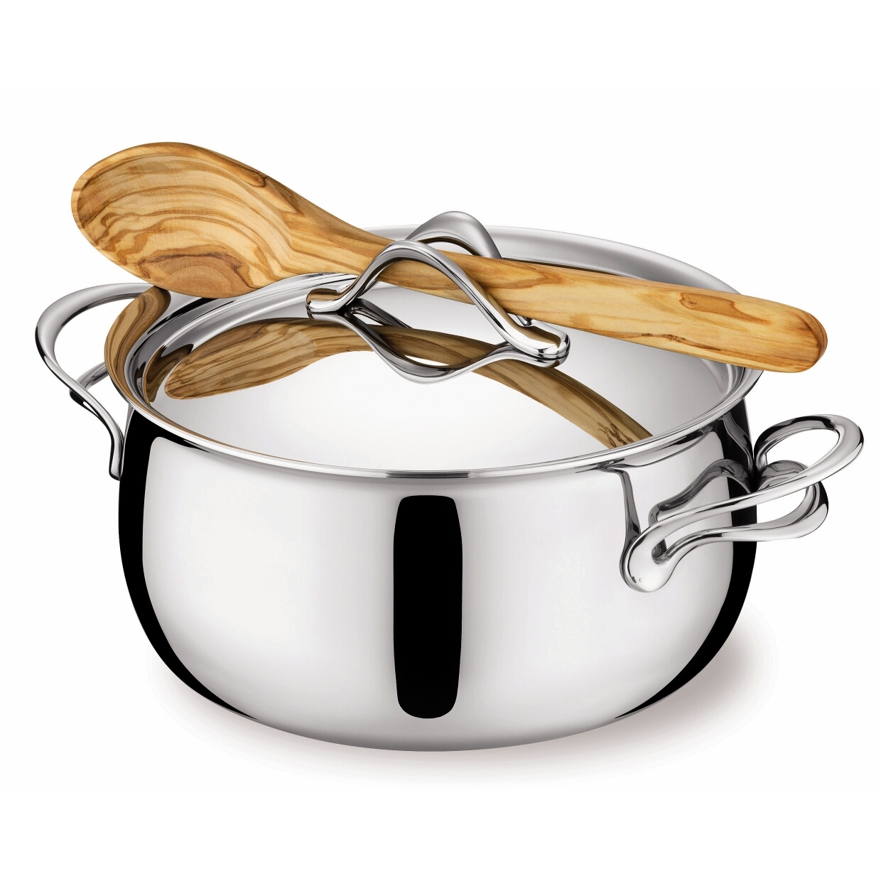 拉歌蒂尼美乐提双耳22深汤锅24cm炖锅家用不锈钢