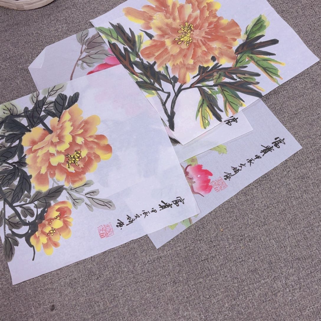 国画国画作品多次