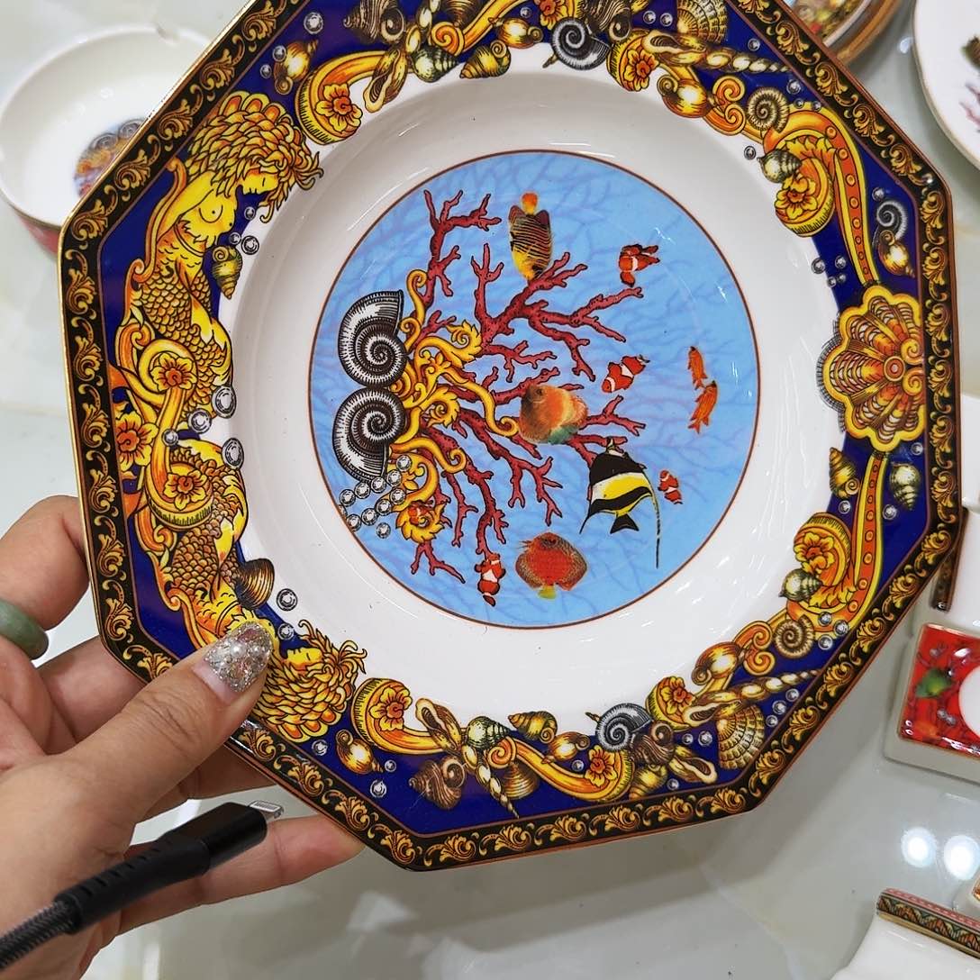 搪瓷骨瓷餐具家用高温陶瓷深