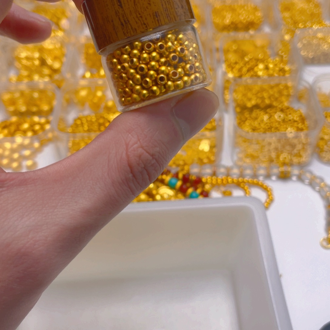 锆石铜合金高货古法珠3mm50颗