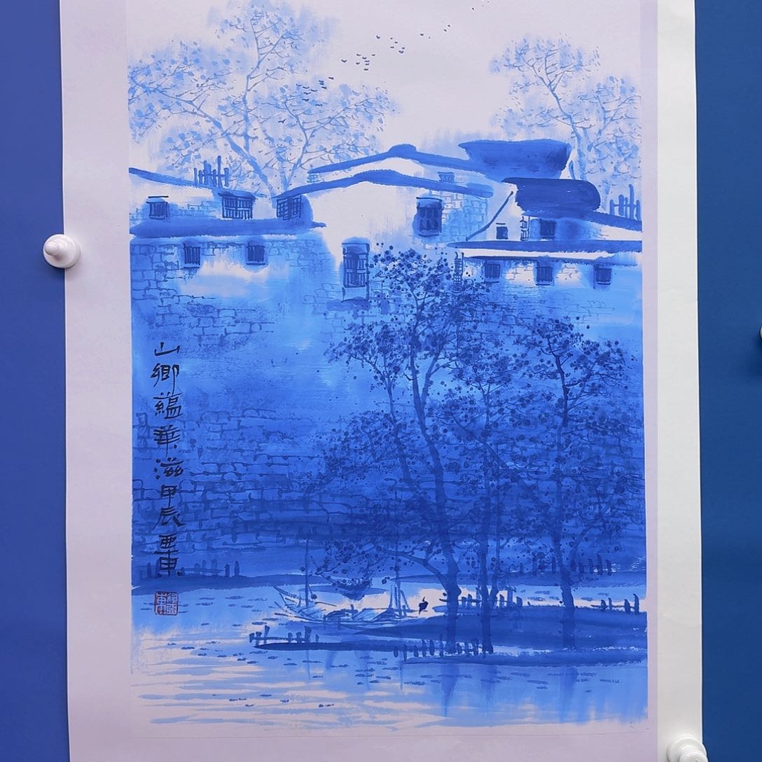 国画多次参加国内外书画