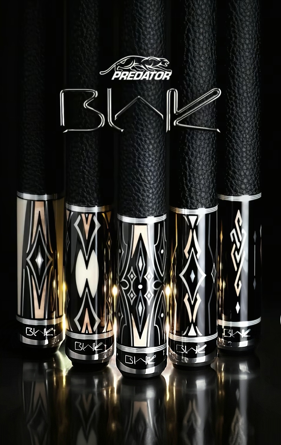 PREDATOR美洲豹台球杆BLACK系列黑八中式八球大头杆打杆台球杆