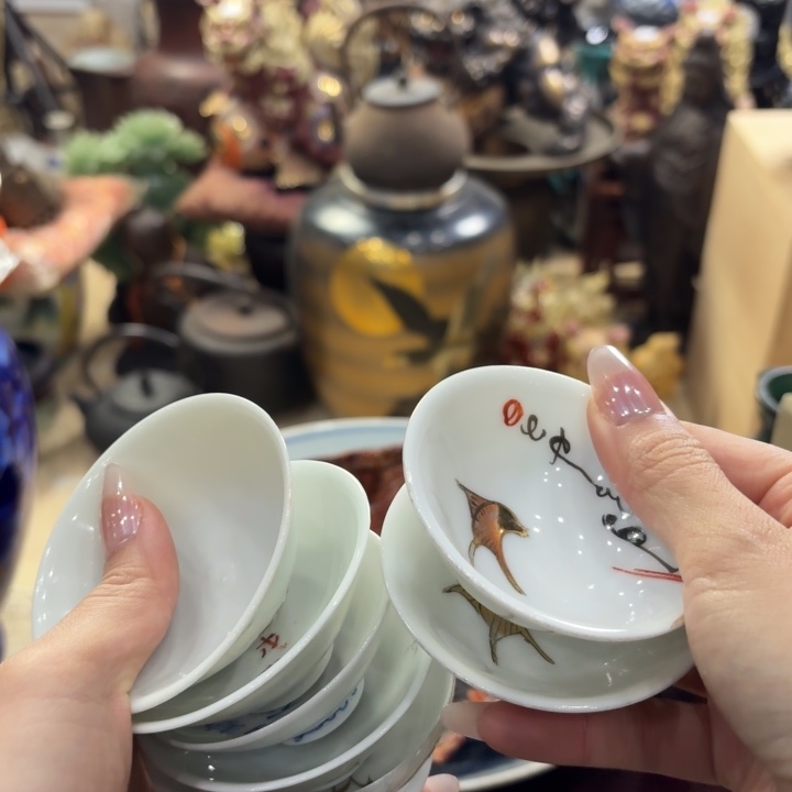 陶瓷古美术置物摆件