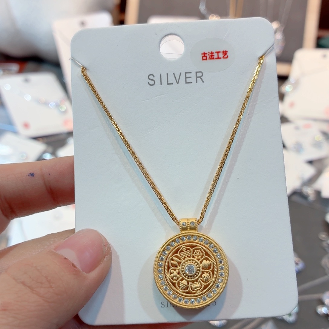 925银合成立方氧化锆项链