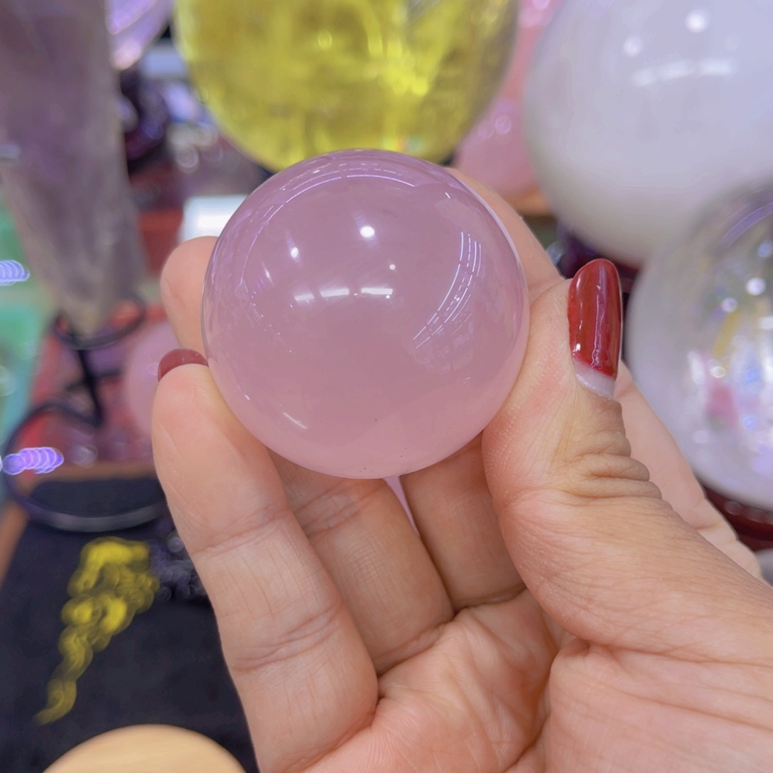水晶粉水晶小球未镶嵌吉*洋