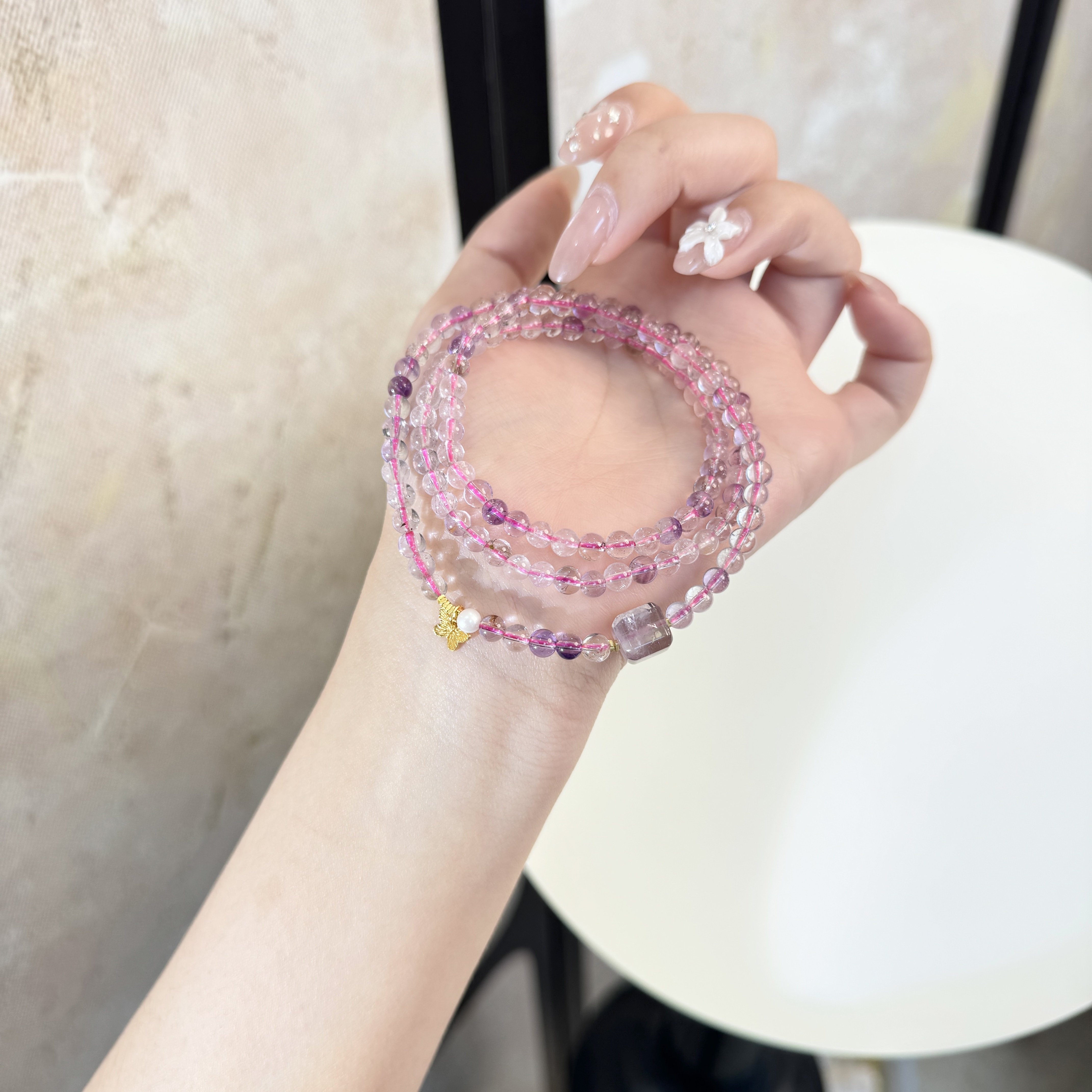 源源手作*堇色絮语手串E