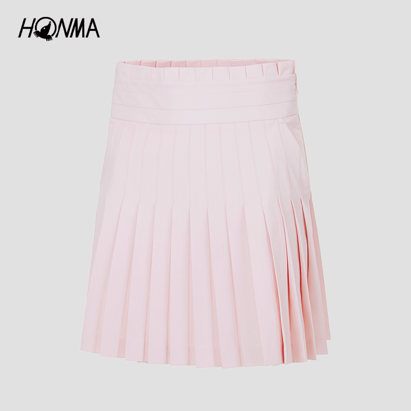 HONMA女士短裙高腰百褶短裙防走光HWJQ902E306