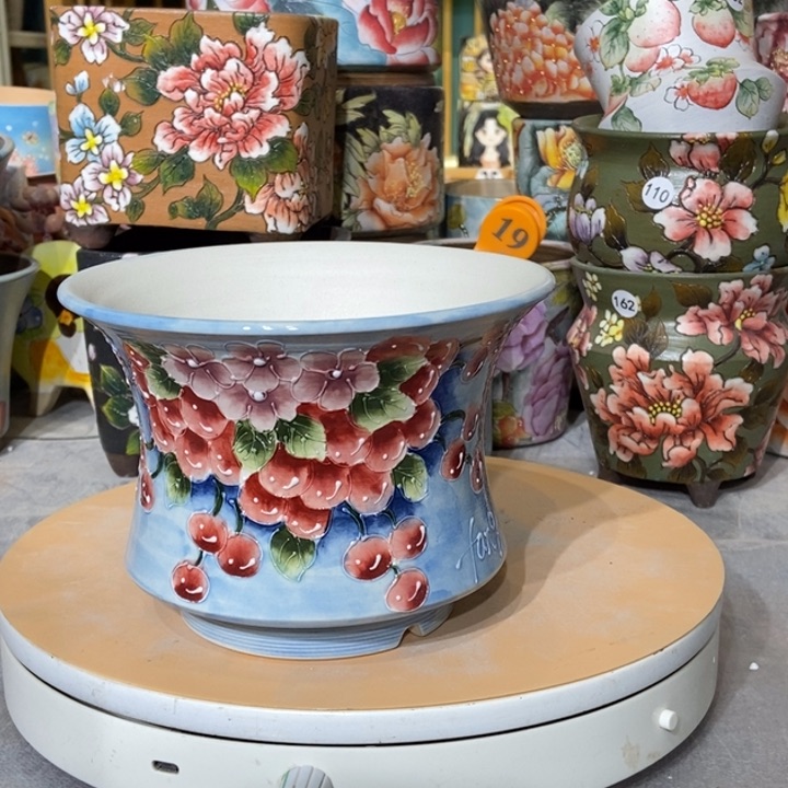 红陶景德镇艺术手绘作品