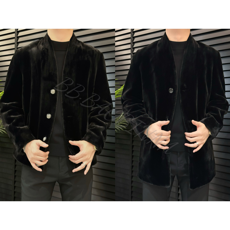 小野· 男装 | "设计师款"轻奢时尚钻石绒休闲外套