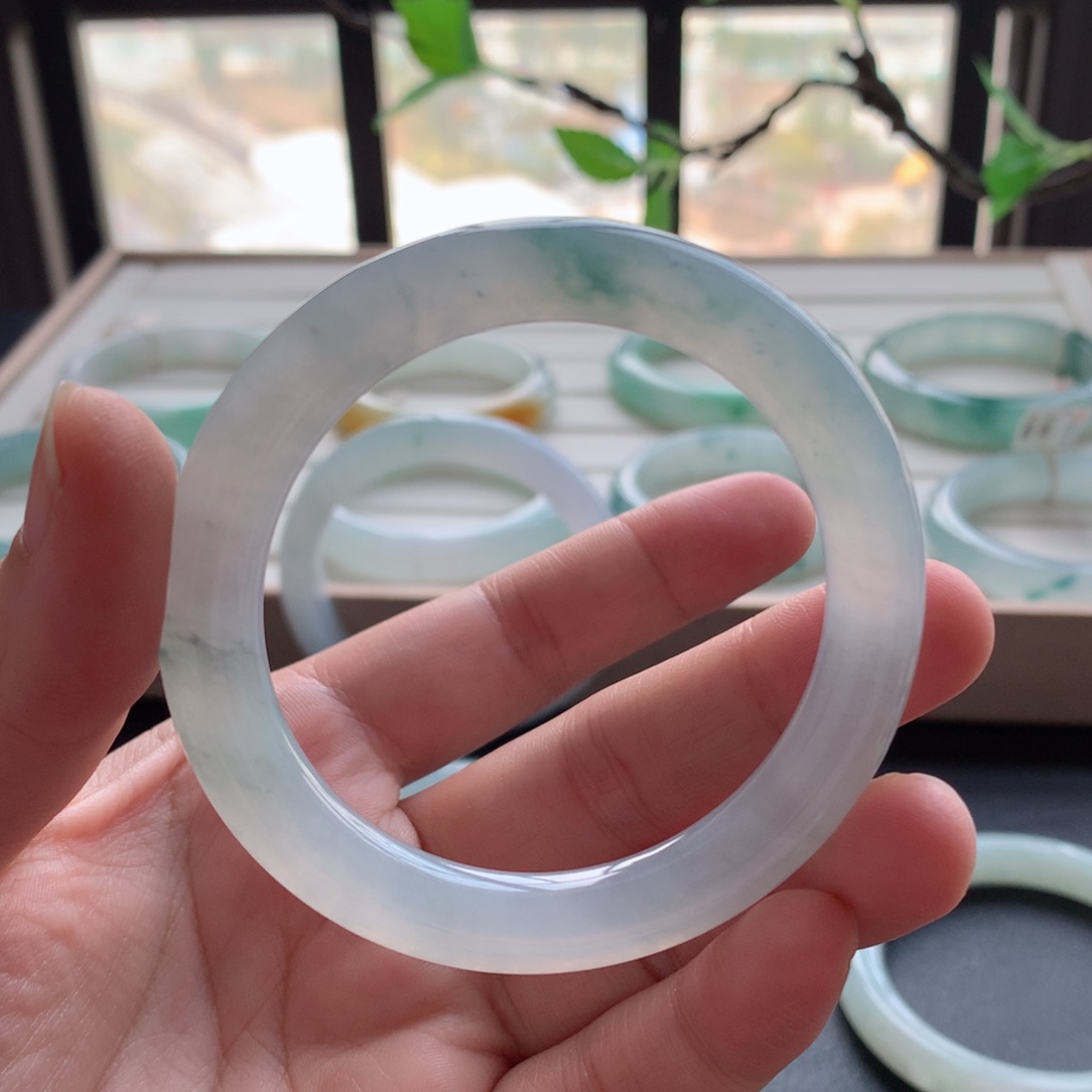 翡翠手镯未镶嵌12号-51.5