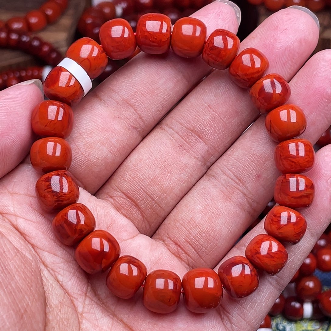 不***你南红玛瑙未镶嵌手链南红瓦西卡11老型原矿