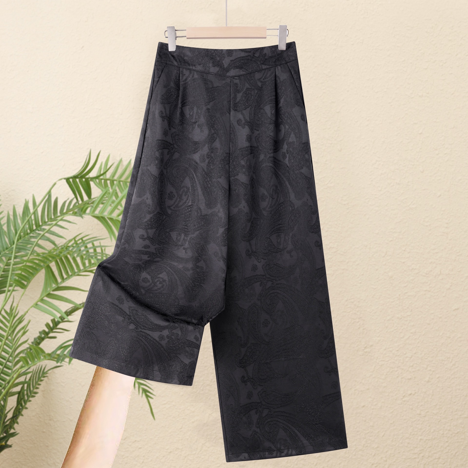 801【腰果花裤】高端订制休闲裤子 休闲女士夏季复古宽松