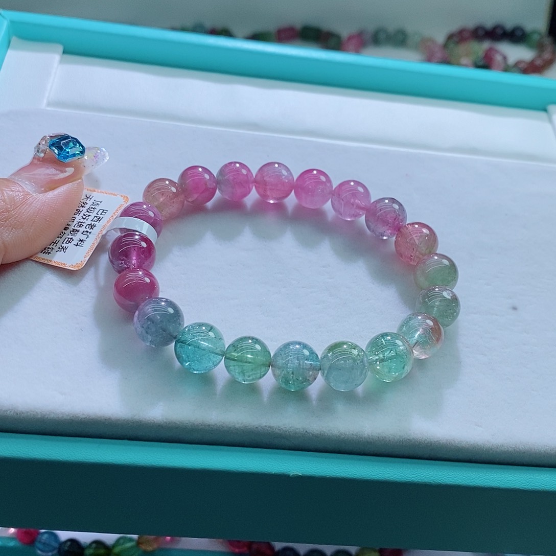 碧玺手链未镶嵌10nm左右