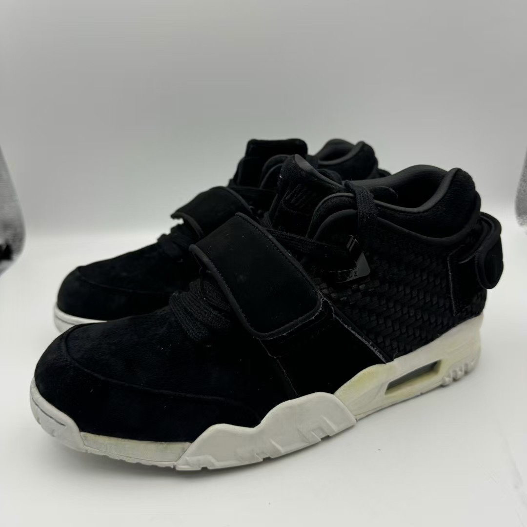 90新 NIKE/耐克 42码265/磨损 Nike Air Cruz 魔术贴 休闲鞋 黑白