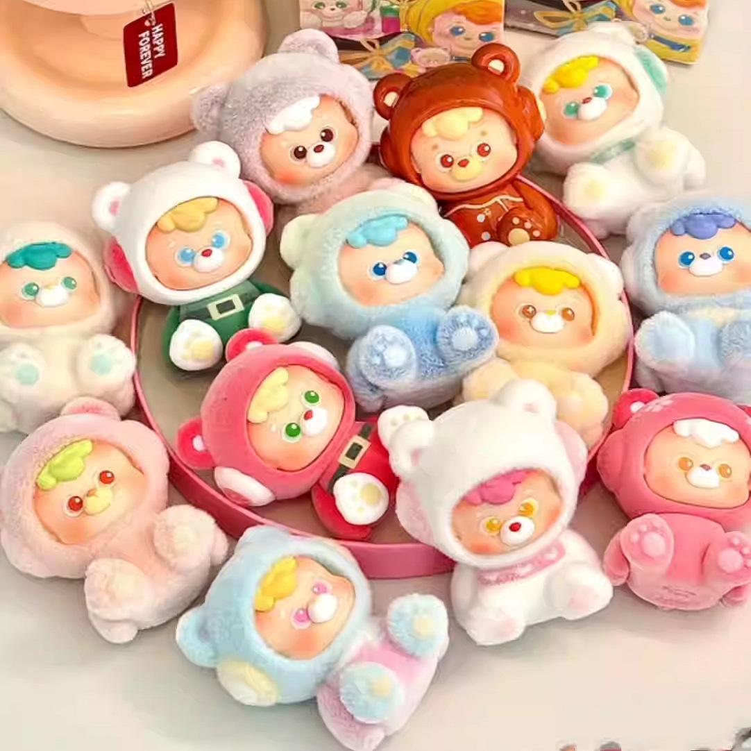 diudiubaby你的小熊冬日系列迷你盲盒潮玩可爱手办摆件女礼物