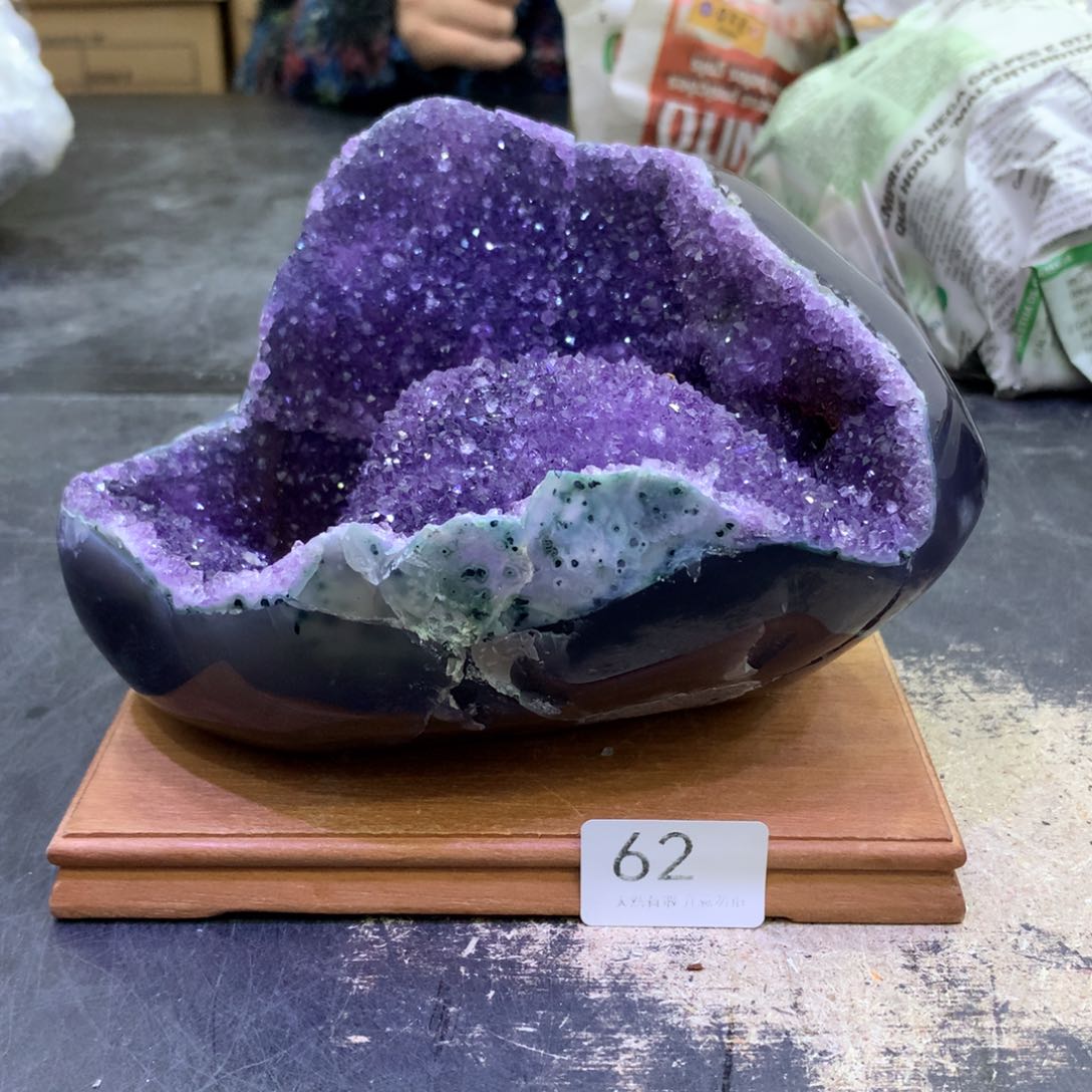 水晶摆件未镶嵌紫晶62