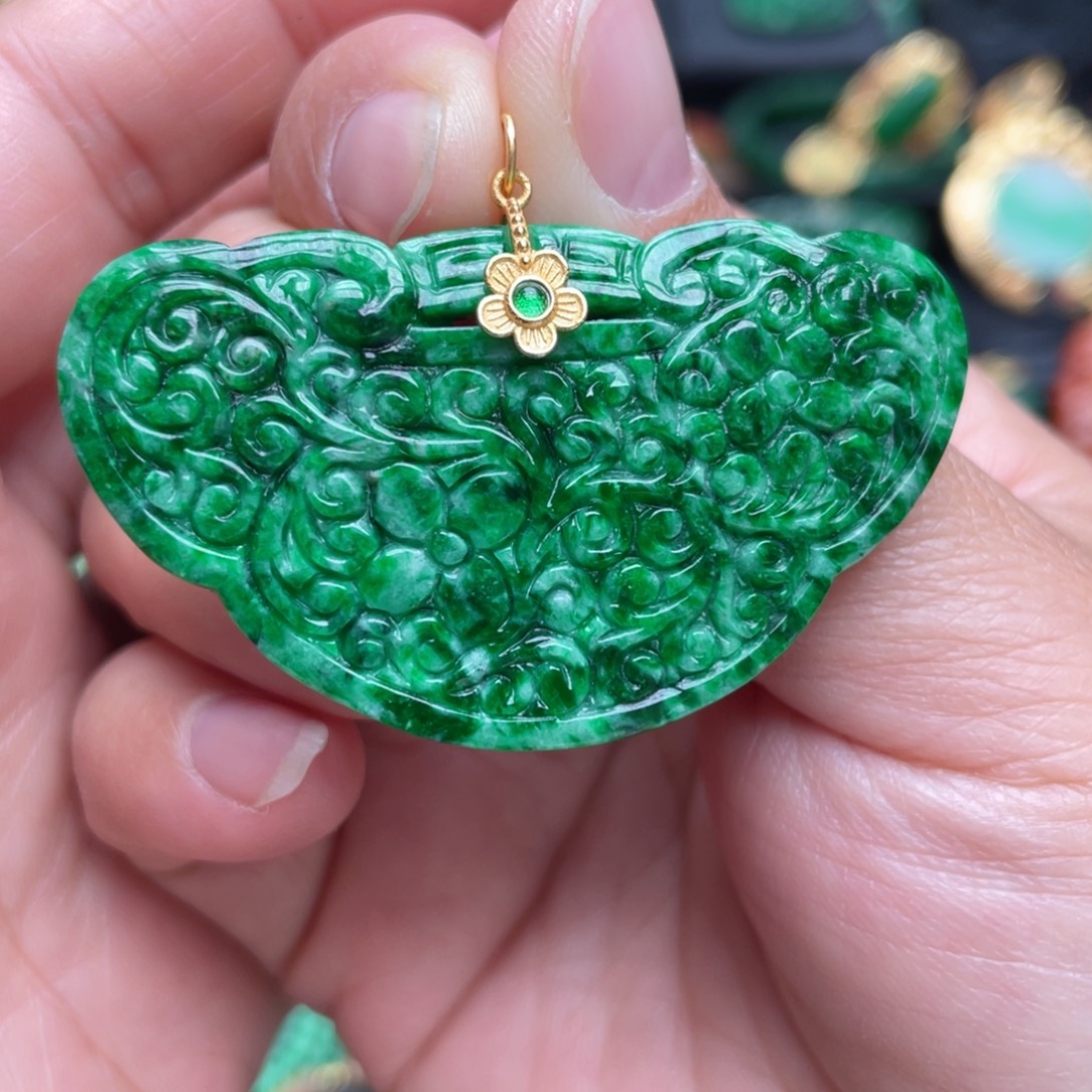 翡翠银S925镶嵌颈饰