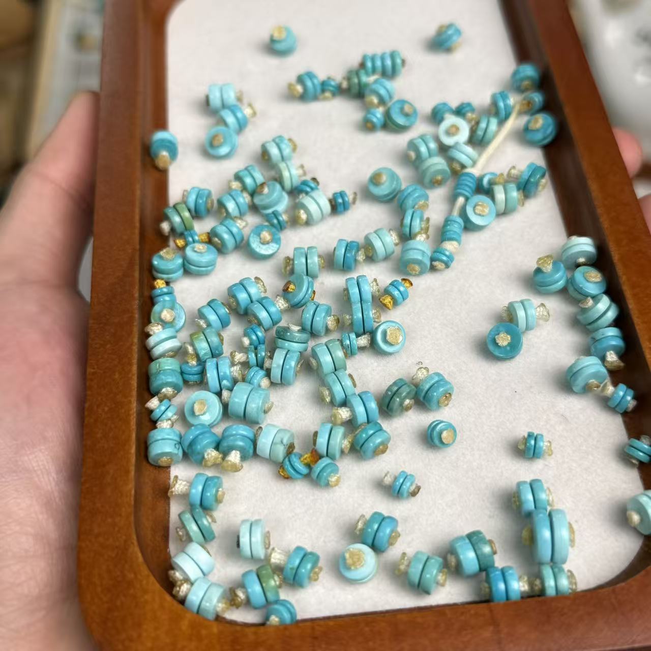 原矿绿松石，先鉴后发一物一证放心，多样性发货