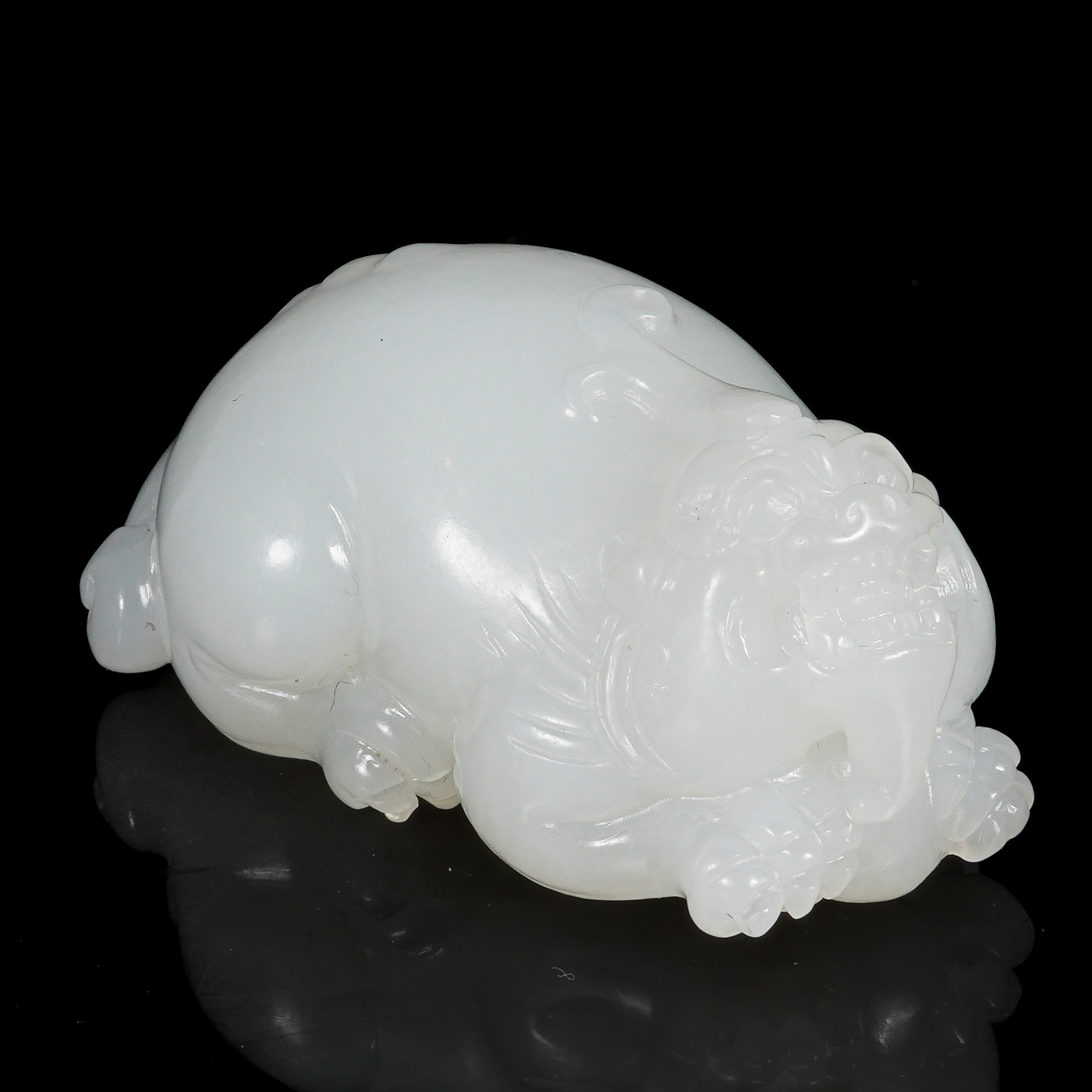 LOT.034羊脂白玉貔貅/X2194