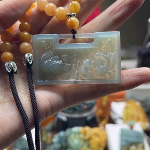 岫玉挂件未镶嵌挂件