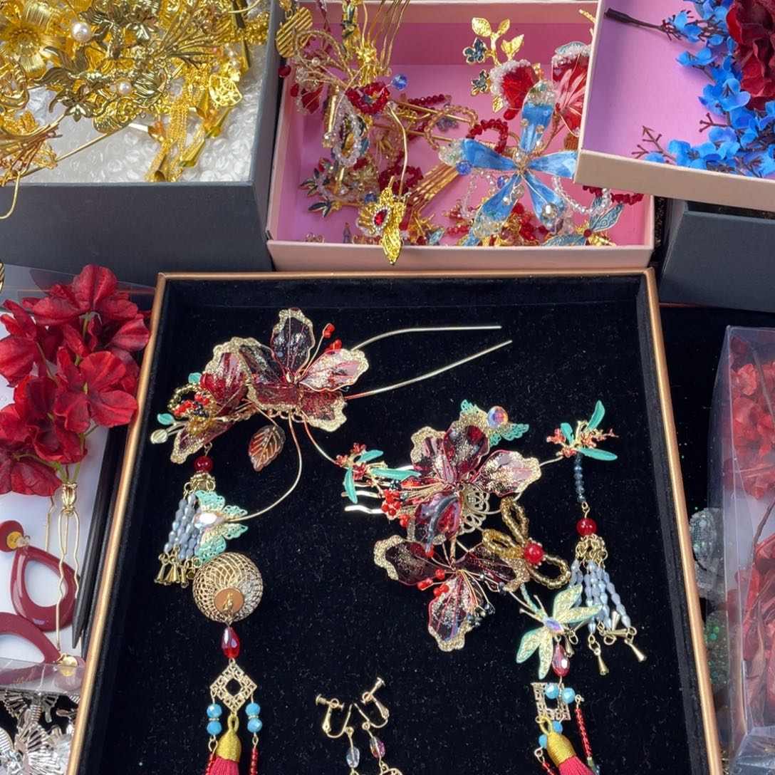 铁合金新娘头饰秀禾头饰